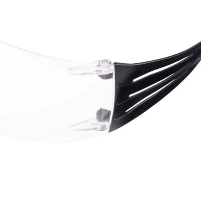3M Schutzbrille, SecureFit 401 – Schwarz/Grau, Transparent, Antibeschlag, Kratzfest, 20 Stück