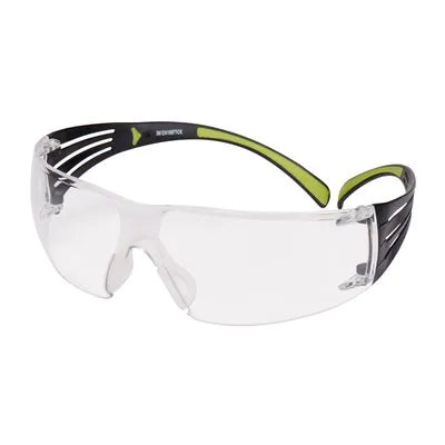 3M Schutzbrille, SecureFit 401 – Schwarz/Grau, Transparent, Antibeschlag, Kratzfest, 20 Stück