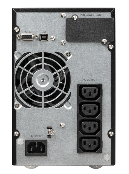 Eaton 9E 1000i USV 1 kVA/800 W Online – Tower – C13×4, Eingang IEC C14 – schwarz