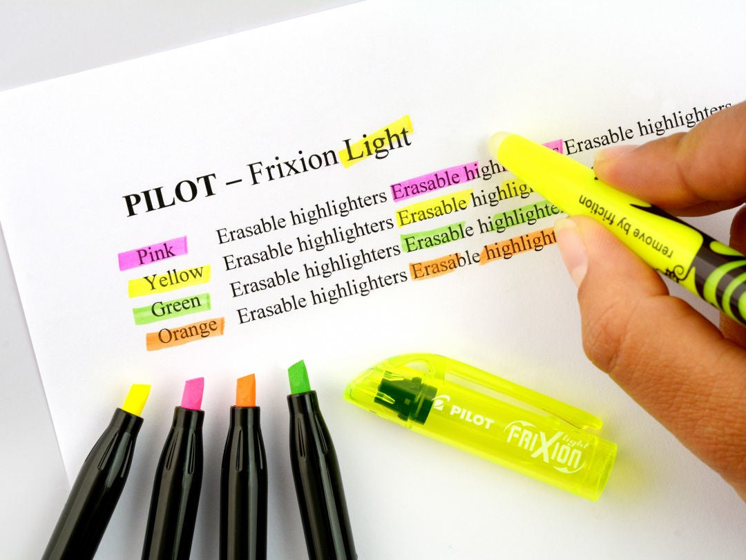 Pilot FriXion Light Textmarker Set 6 Farben – Keilspitze, 3,3 mm, radierbar