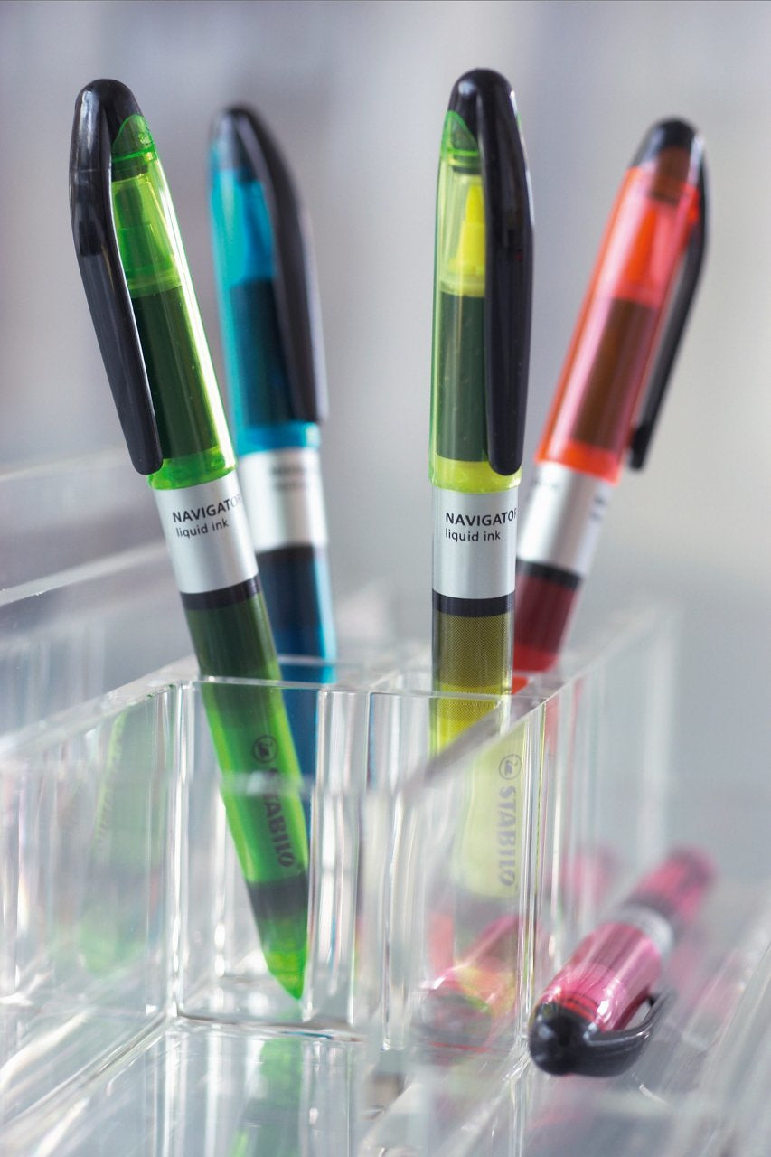 STABILO Navigator Leuchtmarker – 10er Set, Farben: Pink