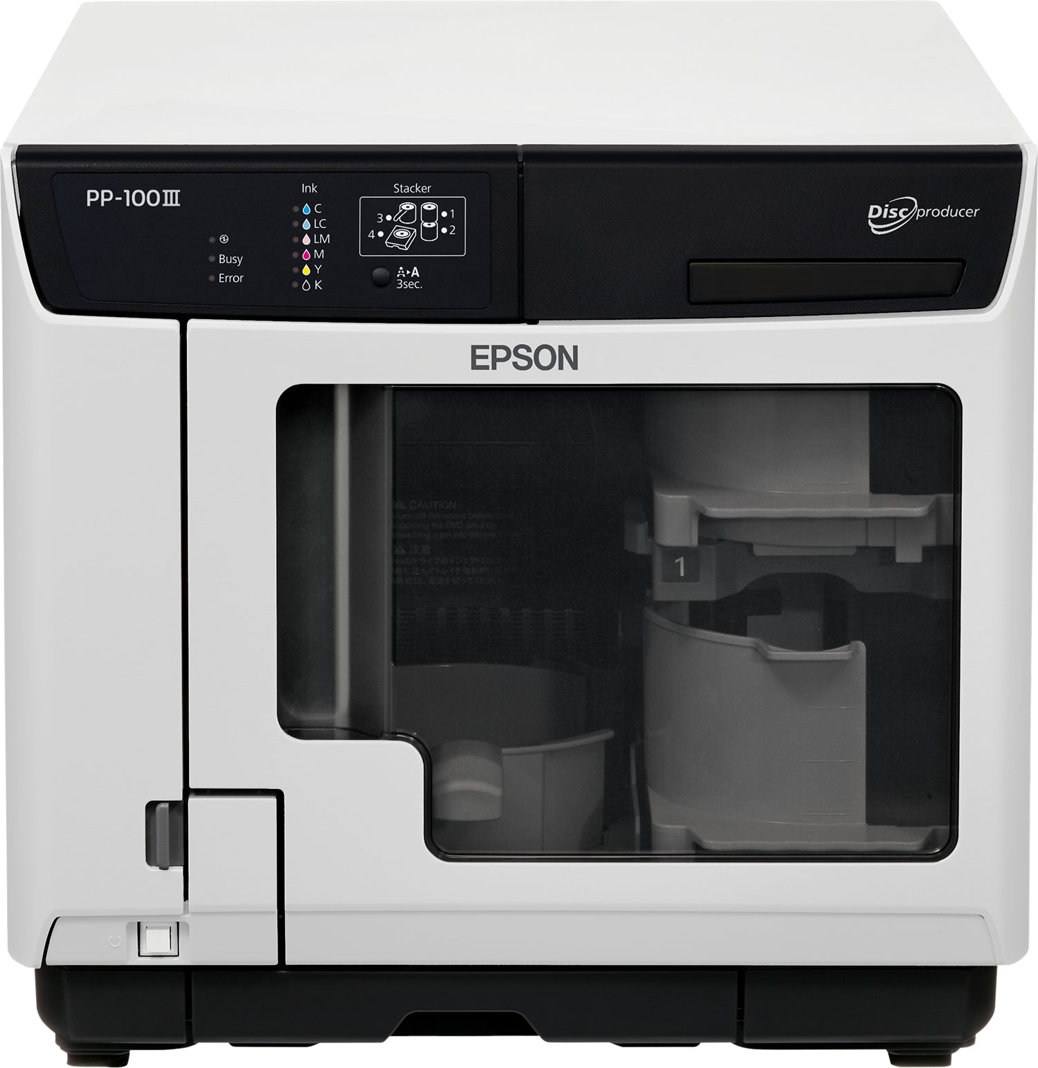 Epson PP-100III – Discpublisher – 120 mm, USB 3.2, Schwarz, Weiss