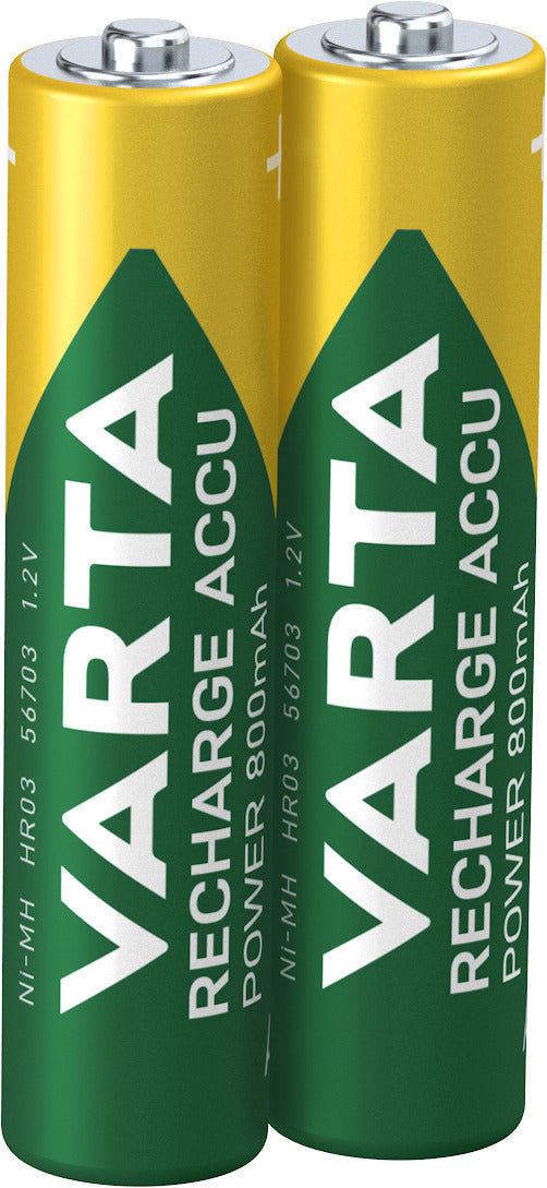 Varta AAA Akkus, NiMH, 800 mAh, 1,2 V – 2 Stk.