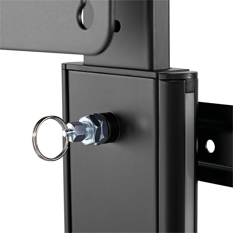 LogiLink EO0073 – PC-Halterung unter Tisch – verstellbar (B 400–520 mm, H 480–656 mm), Tragkraft 20 kg, Schwarz