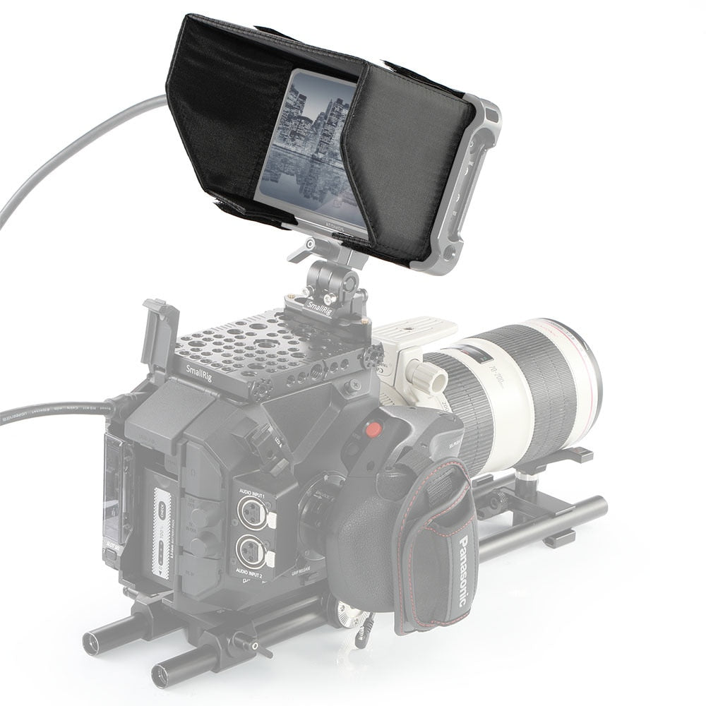 SmallRig VH2269 Sonnenblende – für Atomos Ninja V, Ninja V Cage – Schwarz