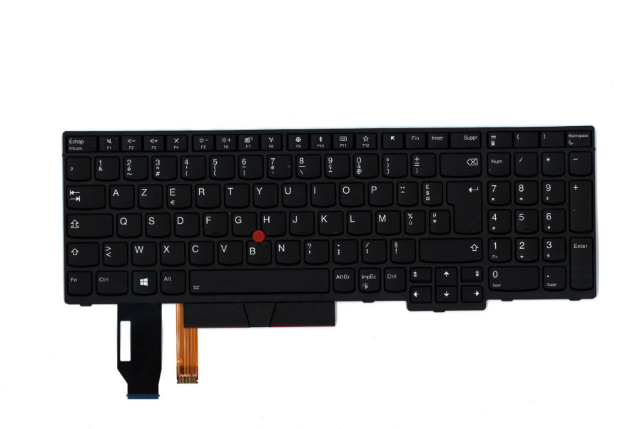 Lenovo Tastatur für ThinkPad P72 – AZERTY (FR), Hintergrundbeleuchtung, numerisches Keypad – Schwarz