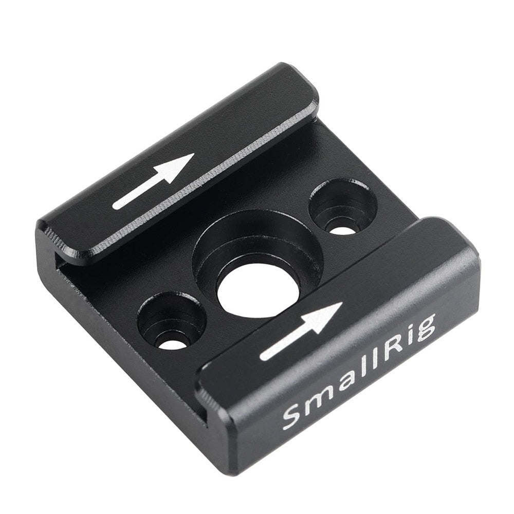 SmallRig 1241 Cold-Shoe-Adapter – Aluminium – für Cold-Shoe-Zubehör – Schwarz