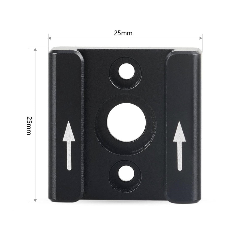 SmallRig 1241 Cold-Shoe-Adapter – Aluminium – für Cold-Shoe-Zubehör – Schwarz