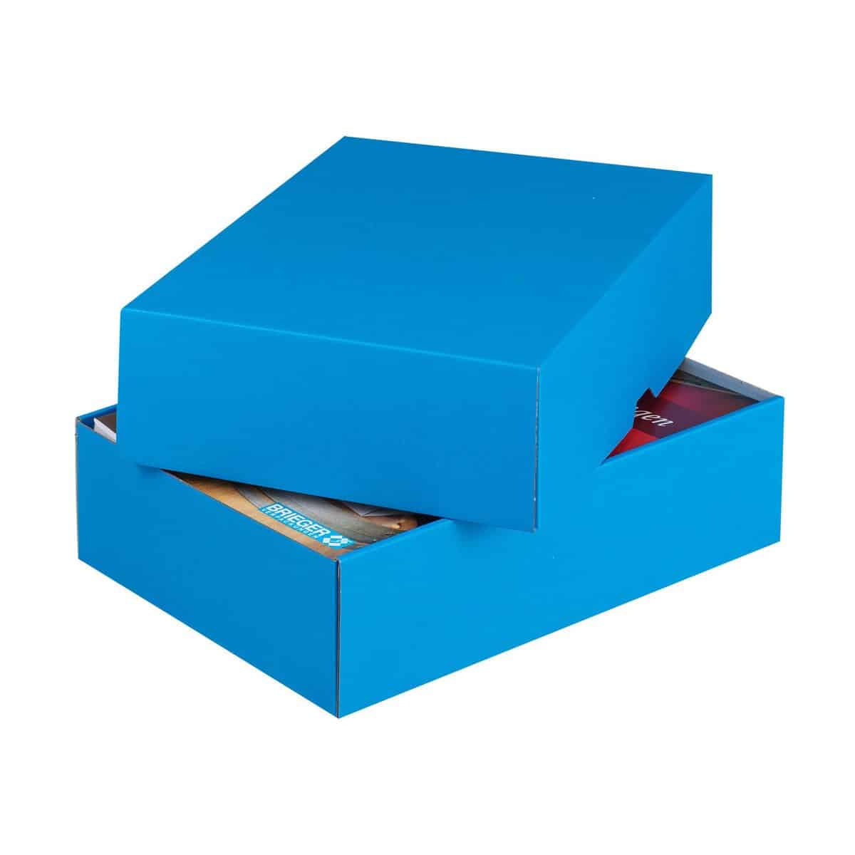 Brieger Stulpschachtel – für DIN A5 – 214 × 151 × 45 mm, blau