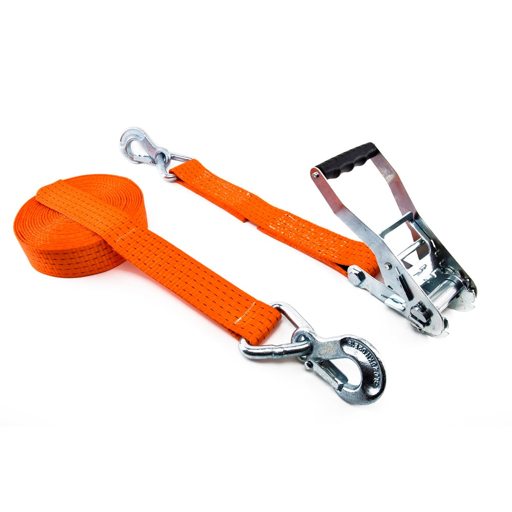 Zurrfix Zurrgurt 50 mm × 6 m, orange, mit Ratsche, LC 2500 daN, für Auto