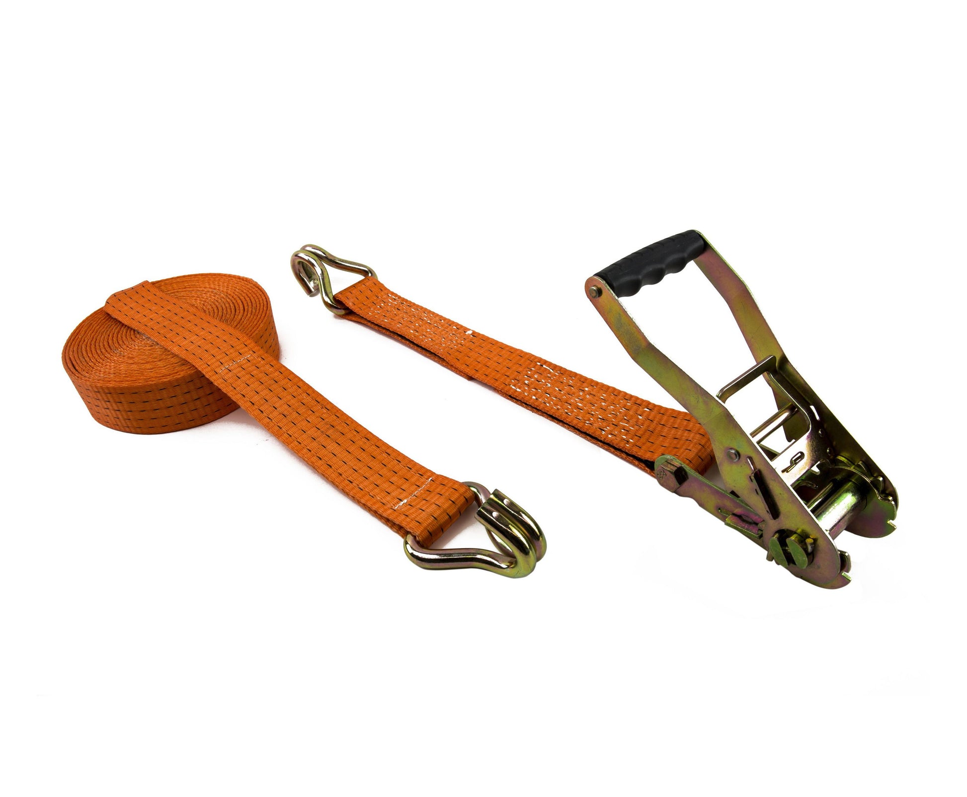 Zurrfix Zurrgurt 6 m × 50 mm, orange, mit Ratsche und Haken, LC 2500 daN