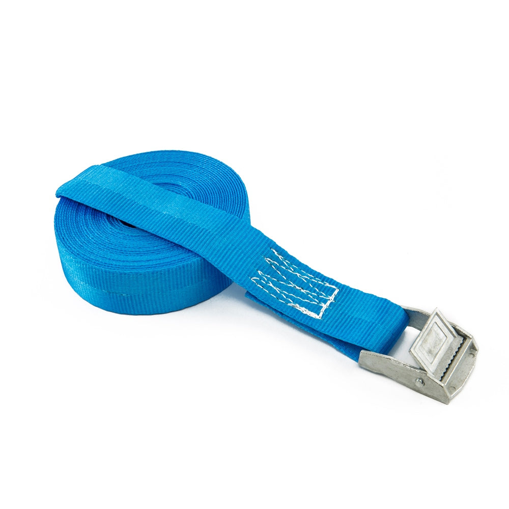 Zurrfix Umreifungsband 25 mm × 4 m, blau, mit Klemmschloss, für Personenwagen