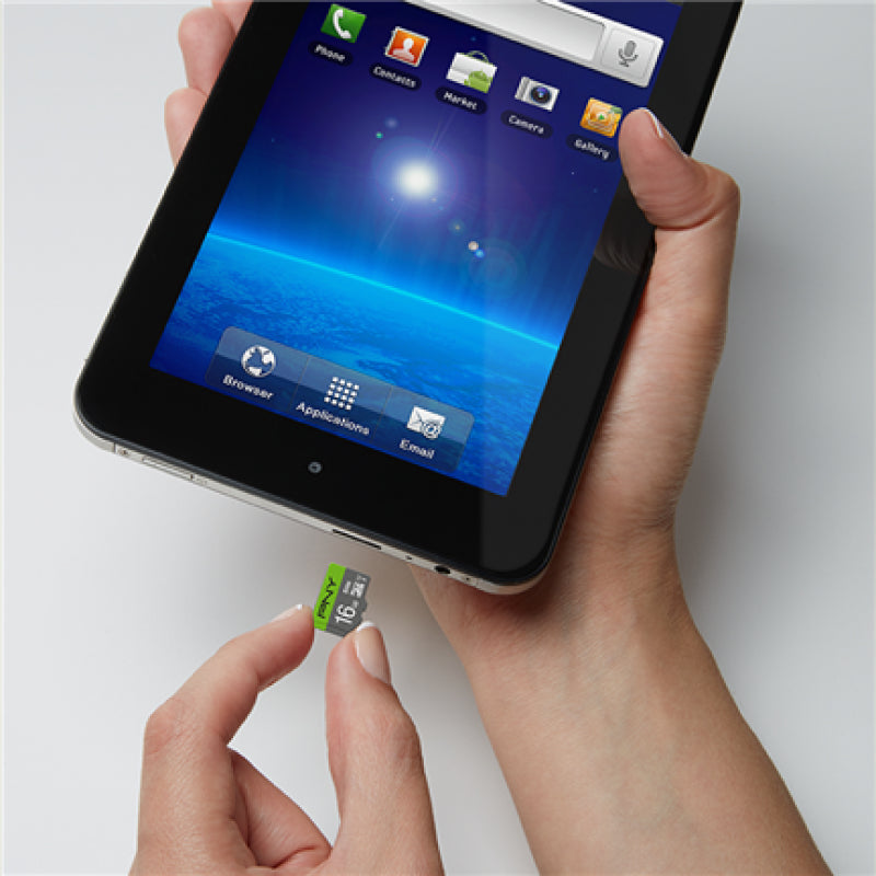 PNY Elite microSDHC 16 GB – UHS-I, Klasse 10, U1, 1er Pack