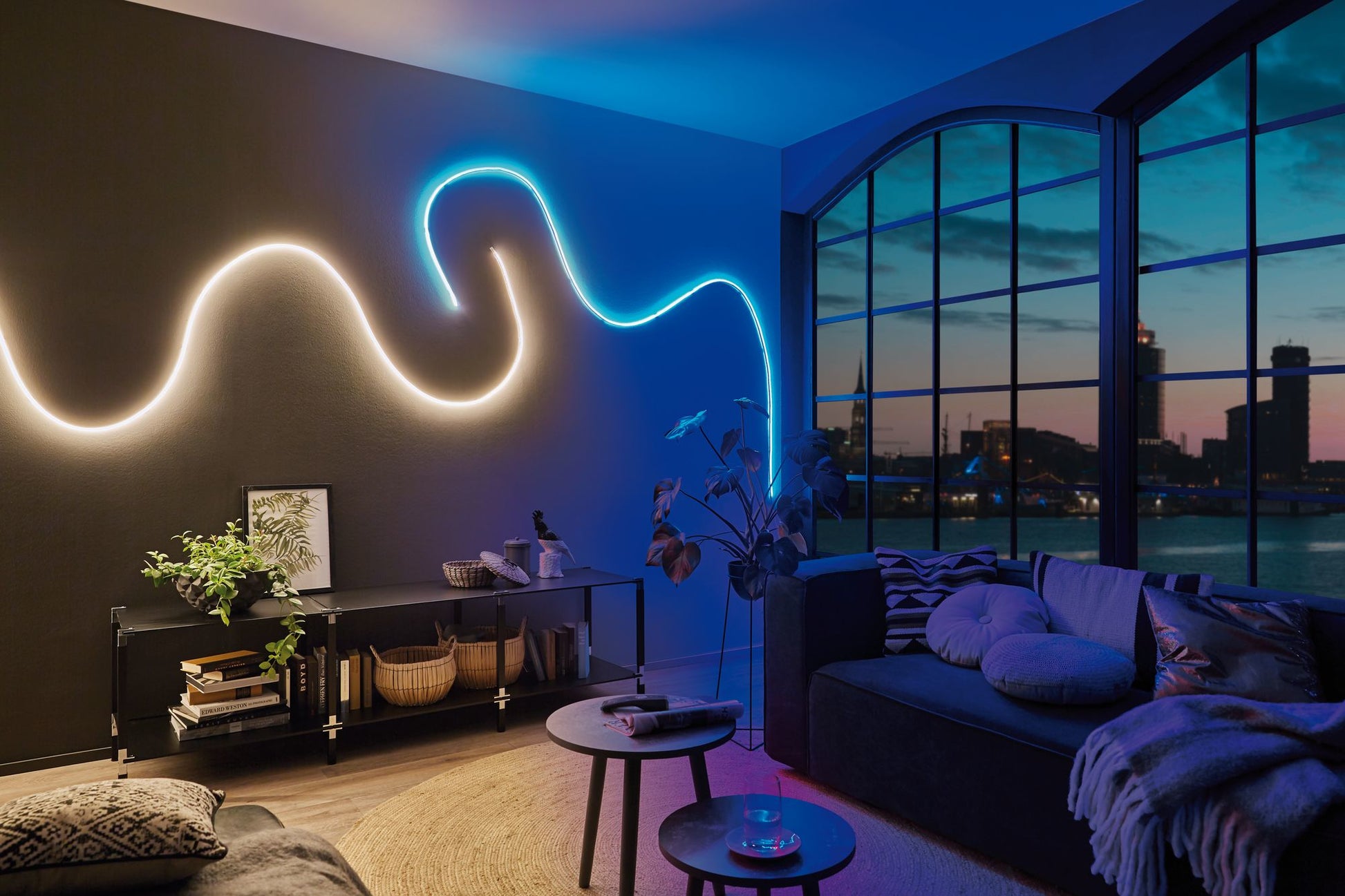 Paulmann LED-Strip – 5 m, 5000 lm, 62 W, 2700 K, dimmbar, inkl. Netzteil, weiss