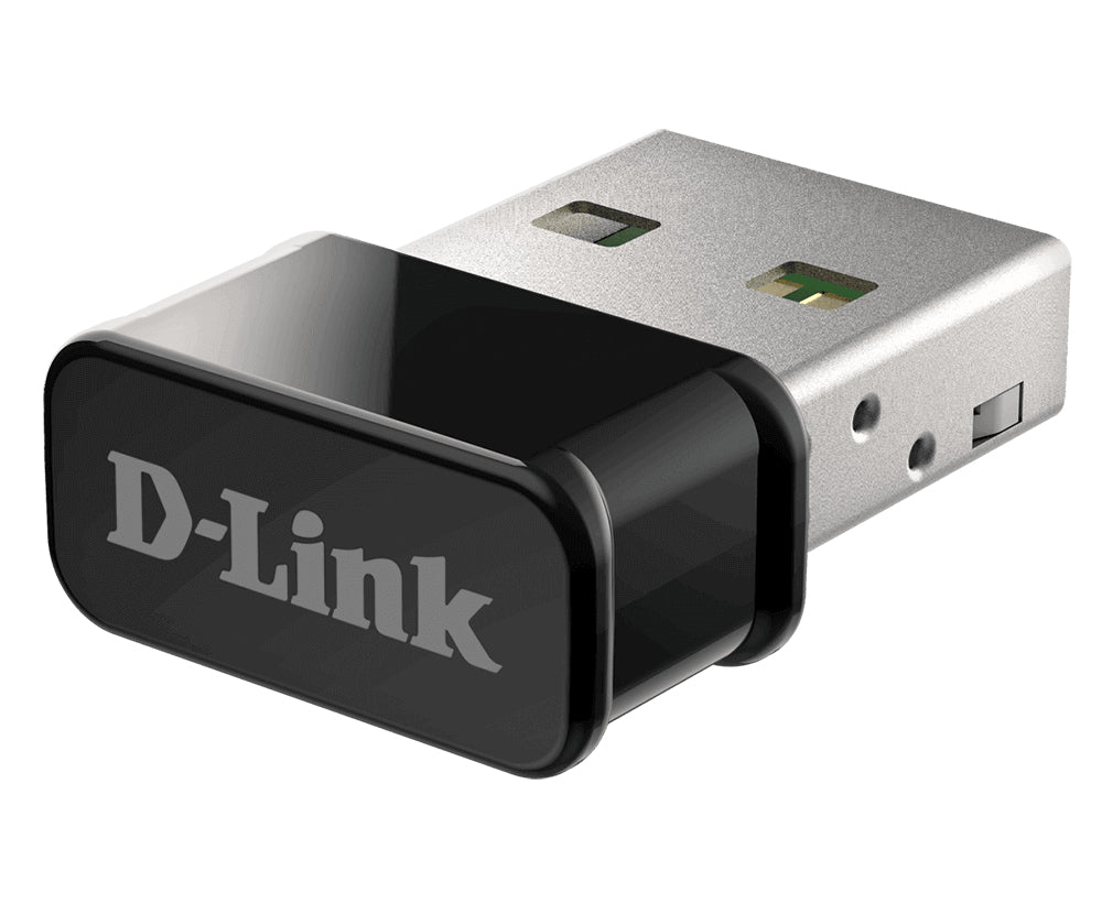 D-Link DWA-181 – USB-WLAN-Adapter – Wi-Fi 5, Dual-Band (2,4/5 GHz), USB, Interne Antenne, Schwarz