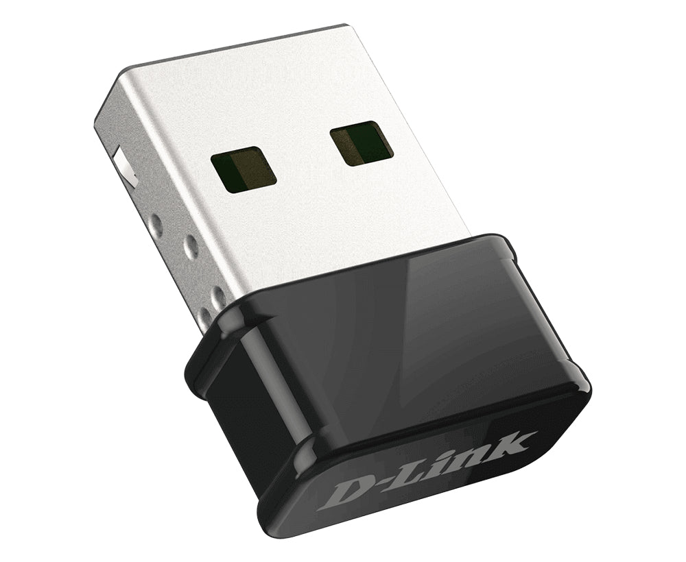 D-Link DWA-181 – USB-WLAN-Adapter – Wi-Fi 5, Dual-Band (2,4/5 GHz), USB, Interne Antenne, Schwarz