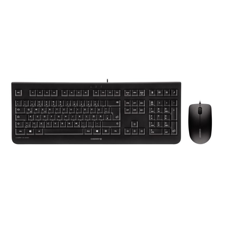 CHERRY Tastatur, kabelgebunden (USB-A), CZ-Layout (CZ), Fullsize (mit Ziffernblock), Membran, Schwarz