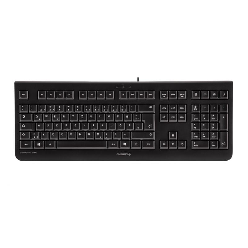 CHERRY Tastatur, kabelgebunden (USB-A), CZ-Layout (CZ), Fullsize (mit Ziffernblock), Membran, Schwarz