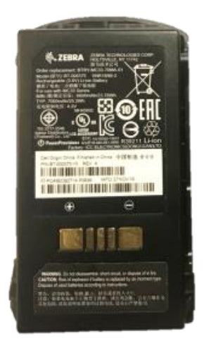 Zebra BTRY-MC33-70MA-01 – Akku, 7000 mAh, Li-Ion, für Zebra MC3300R, Schwarz