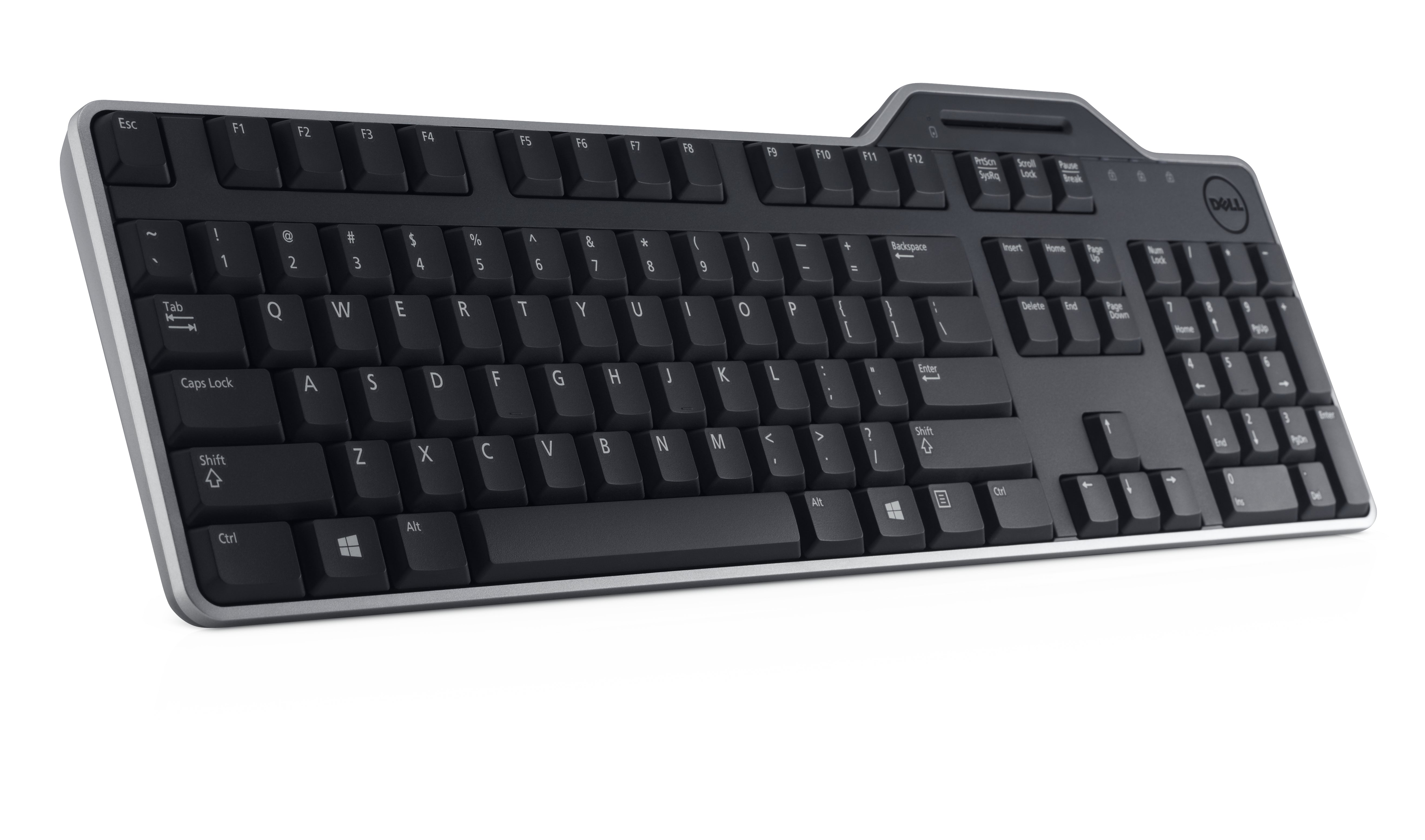 DELL KB813 – Tastatur – Smartcard-Leser – kabelgebunden, USB – QWERTY (US-INT) – Schwarz