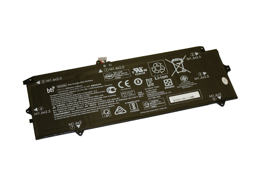 BTI Notebook-Akku – für HP – 37 Wh, 7,7 V (4 Zellen) – Schwarz