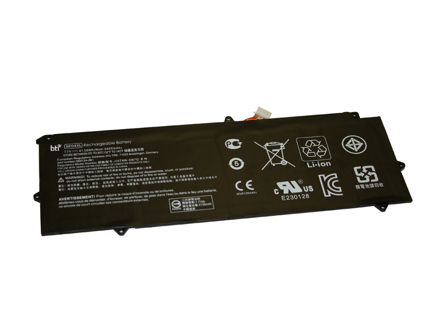 BTI Notebook-Akku – für HP – 42 Wh, 7,7 V (4 Zellen) – Schwarz