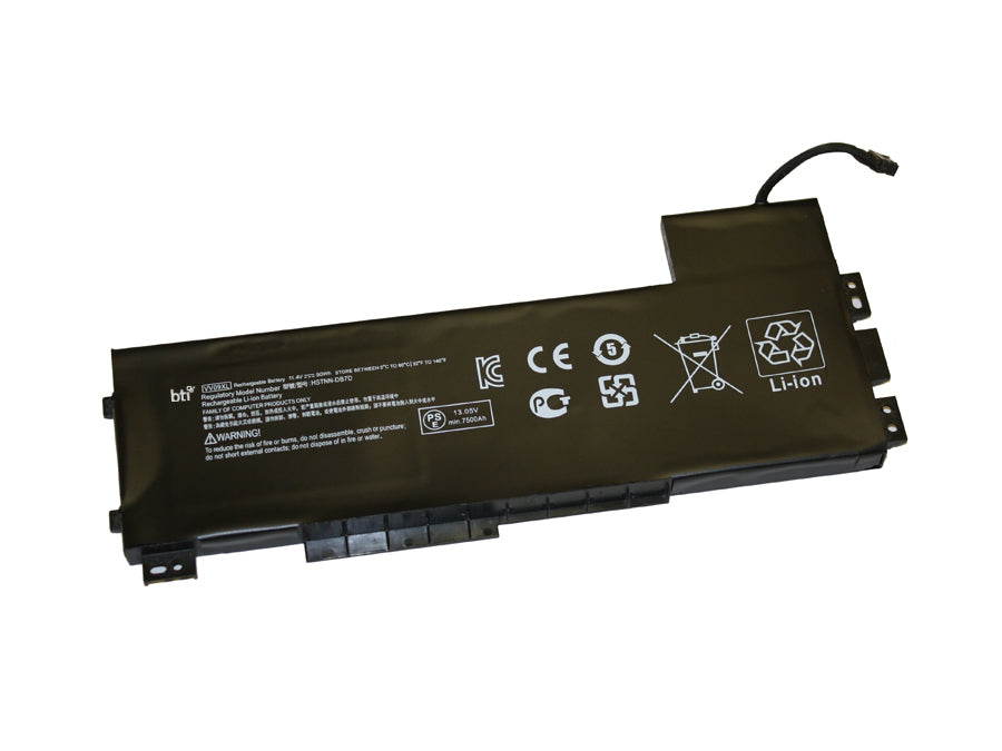 BTI Notebook-Akku – für HP ZBook 15 G3 – 90 Wh, 11,4 V (6 Zellen) – Schwarz
