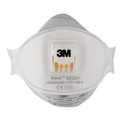3M Halbmaske 9322+ FFP2 für Hand- und Maschinenschleifen Weiss – 10 Stück