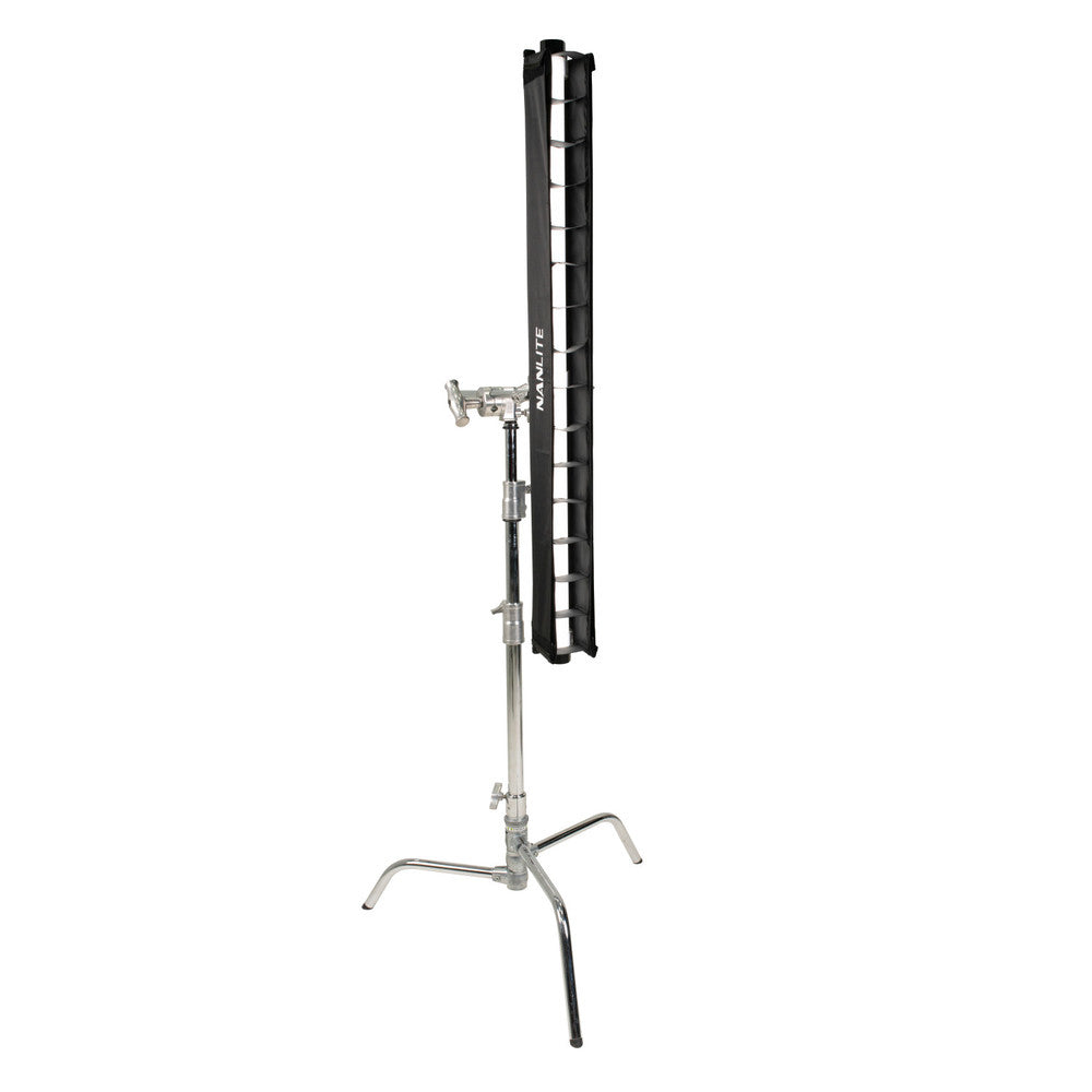 Nanlite BD-PTII30X+EC Barndoor mit Richtgitter – für PavoTube II 30X – Schwarz – 75 × 122 × 1080 mm