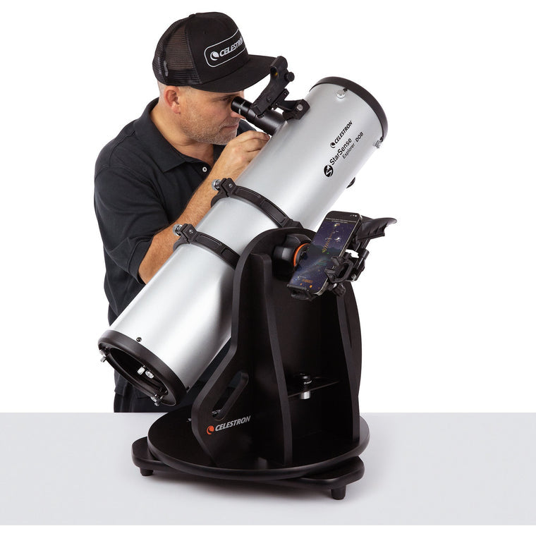 Celestron SSE 150mm Tabletop Dobson – Spiegelteleskop, 150 mm Öffnung, 750 mm Brennweite, f/5, Schwarz/Silber