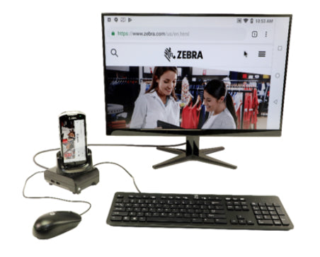 Zebra Display-/Workstation-Dock, HDMI, Ethernet, 4× USB-A, Kabelsperre (Kensington) – für TC5x