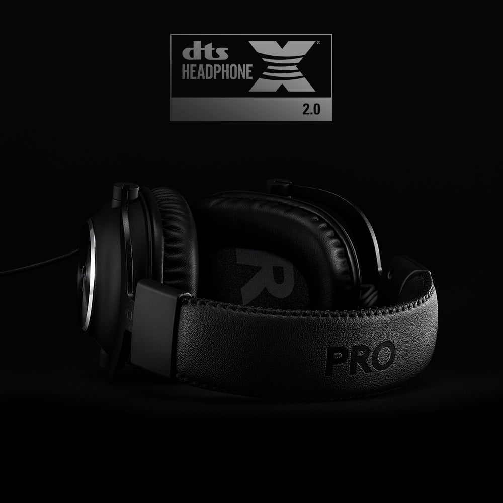 Logitech G PRO X Gaming-Headset – Over-Ear, Stereo, Kabelgebunden, 3,5 mm Klinke, Virtueller Surround 7.1, Schwarz