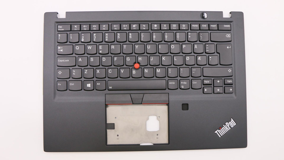 Lenovo Notebook-Ersatztastatur – QWERTY (Nordisch), beleuchtet – schwarz – für ThinkPad T490s (20NX, 20NY)