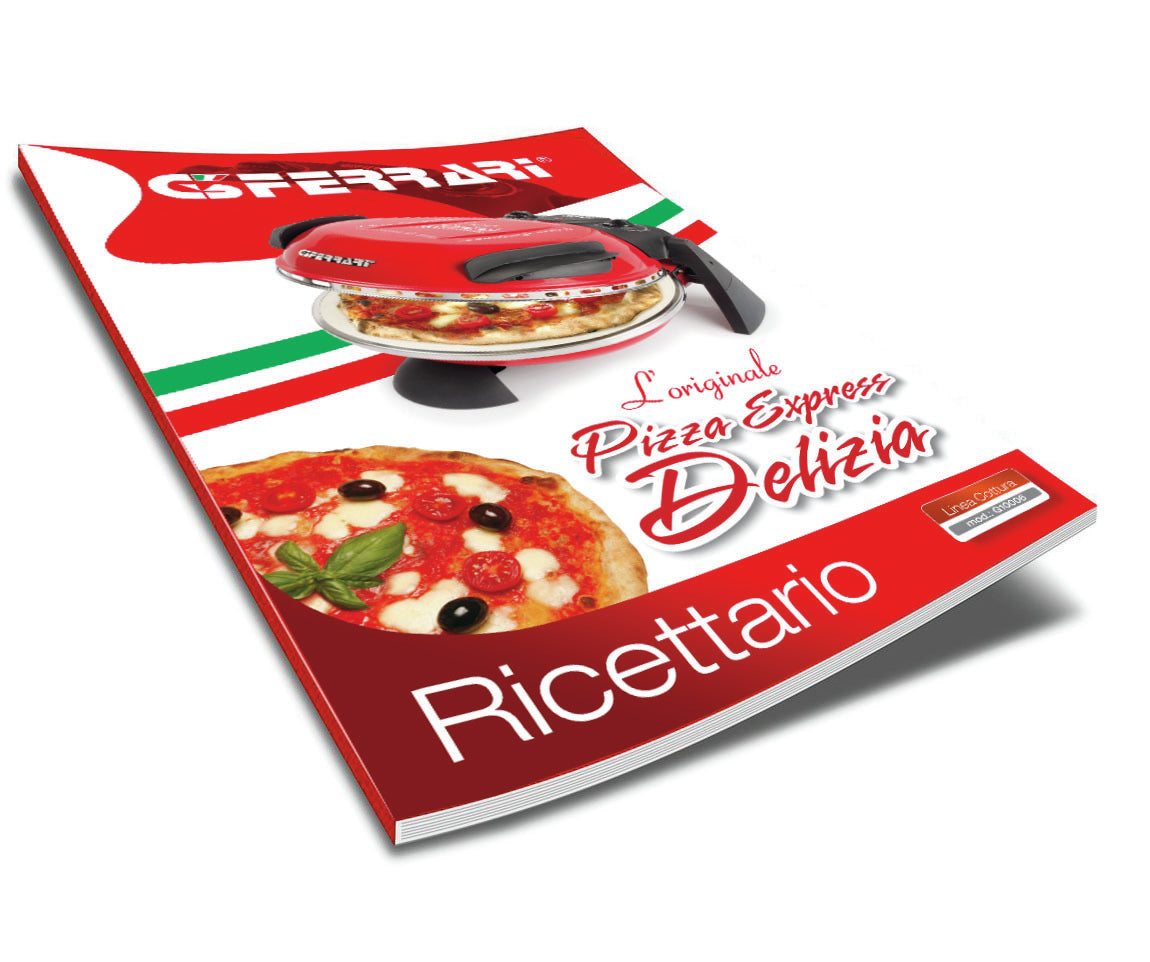 G3 Ferrari Pizzaofen Delizia G1000602 – 1 Pizza, Ø 31 cm, 1200 W – rot/edelstahl