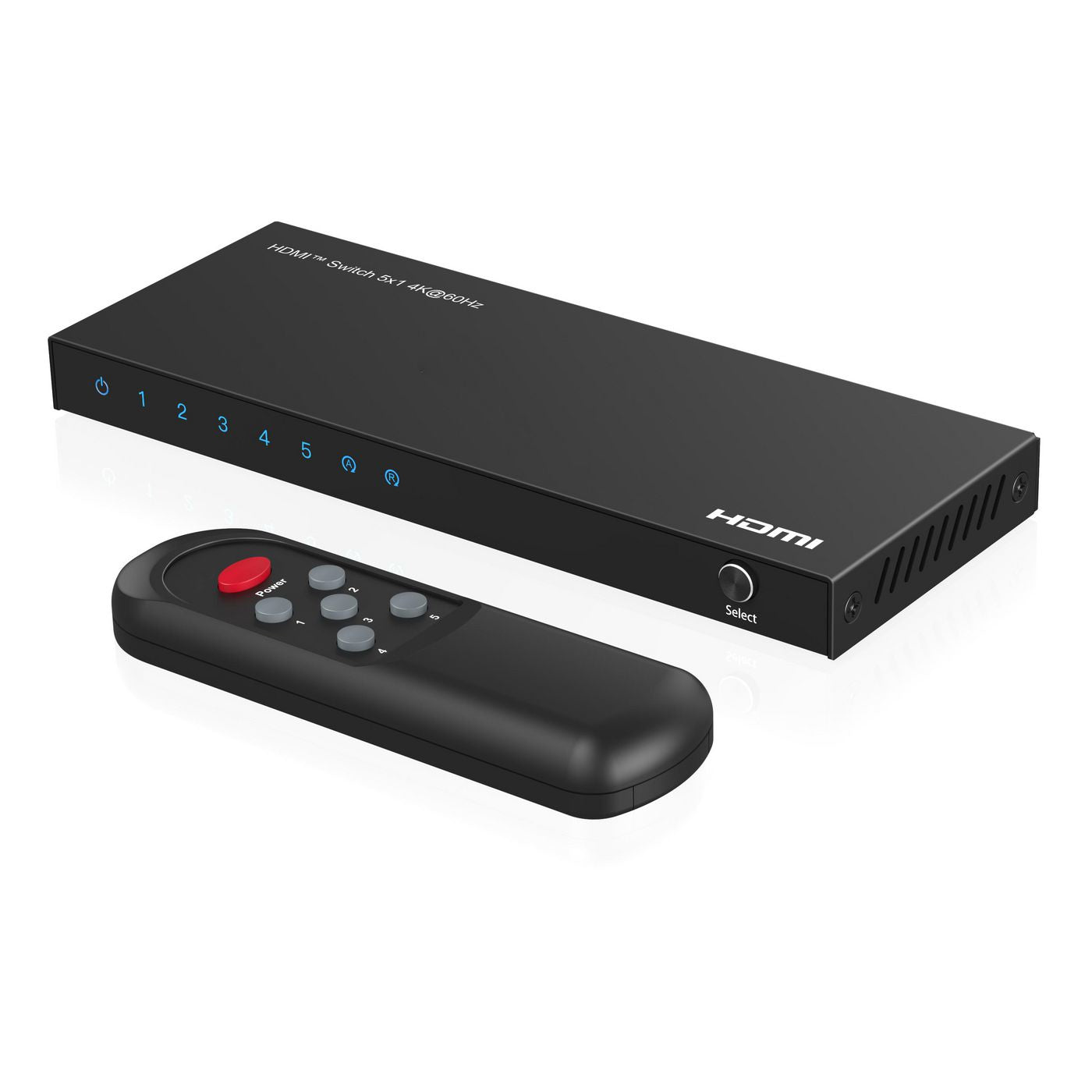Microconnect HDMI-Switch 5×1, 4K 60 Hz, HDCP 2.2
