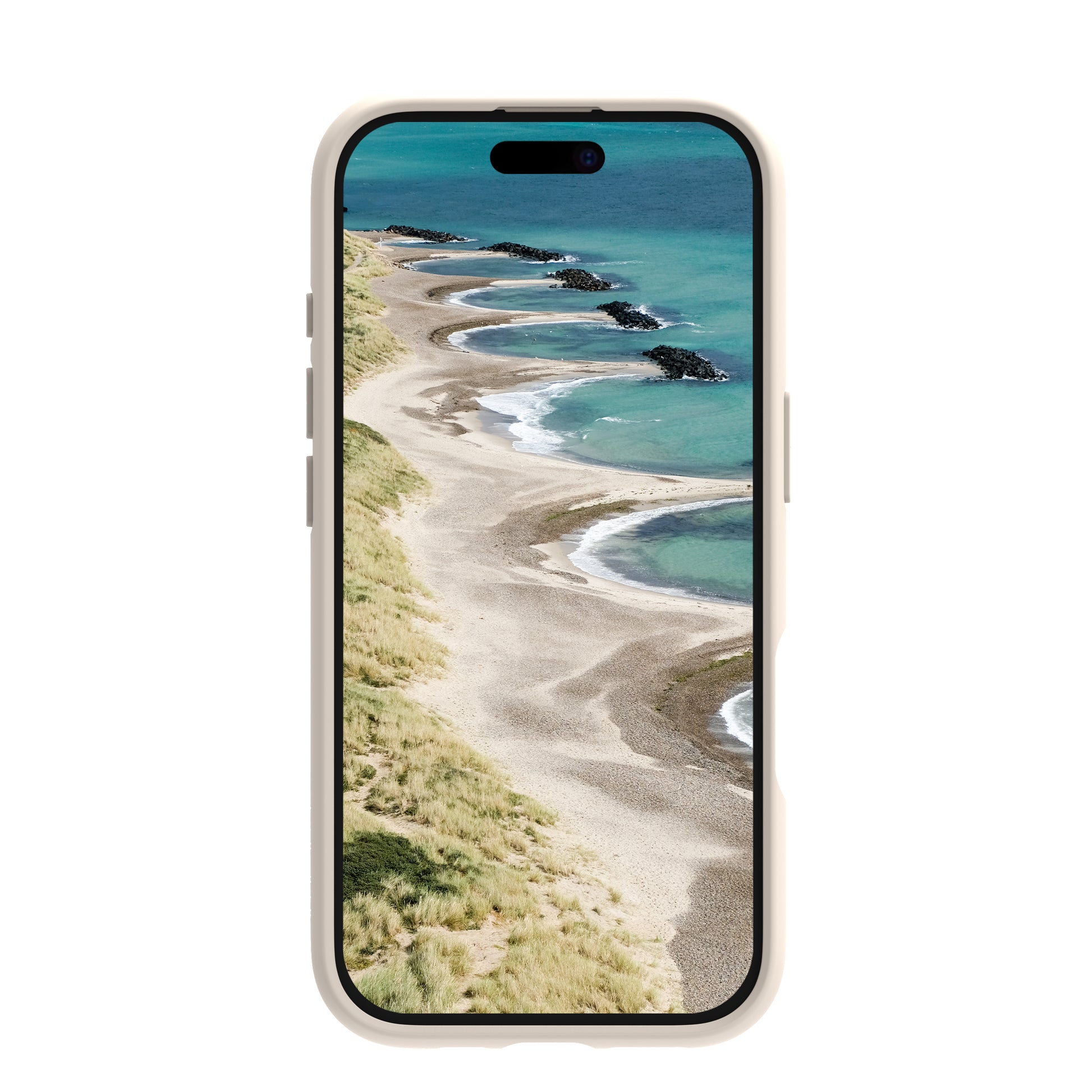 dbramante1928 Grenen Backcover – für Apple iPhone 16 Pro Max, Recycling-Kunststoff, Gold, bis 2 m sturzsicher