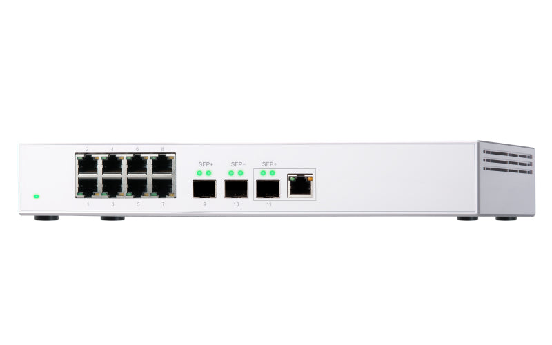 QNAP QSW-308-1C – Unmanaged Switch – 8× 1G, 2× SFP+, 1× Combo‑SFP, Desktop