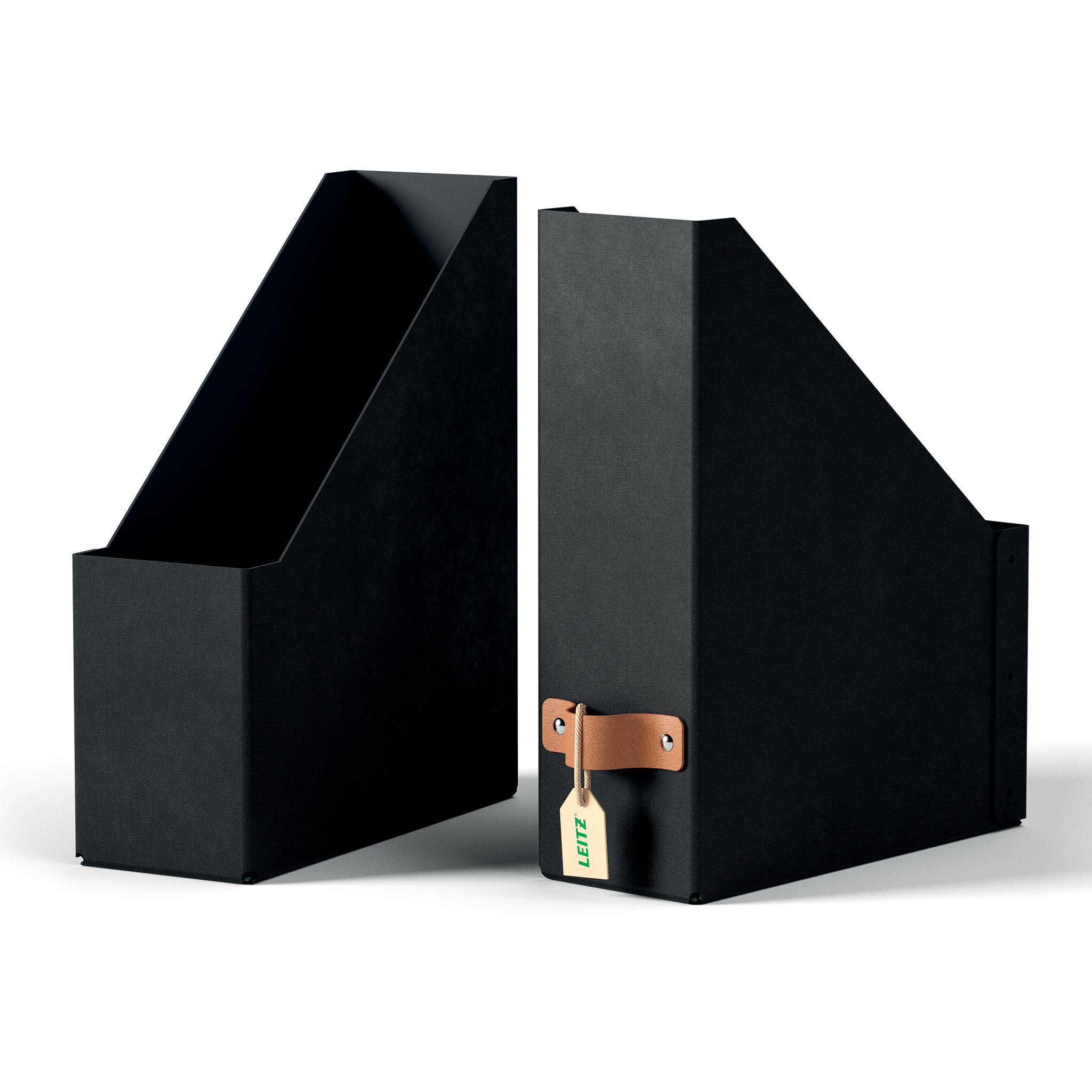Leitz Stehsammler – Karton, Schwarz, 100×260×310 mm, 2 Stk.
