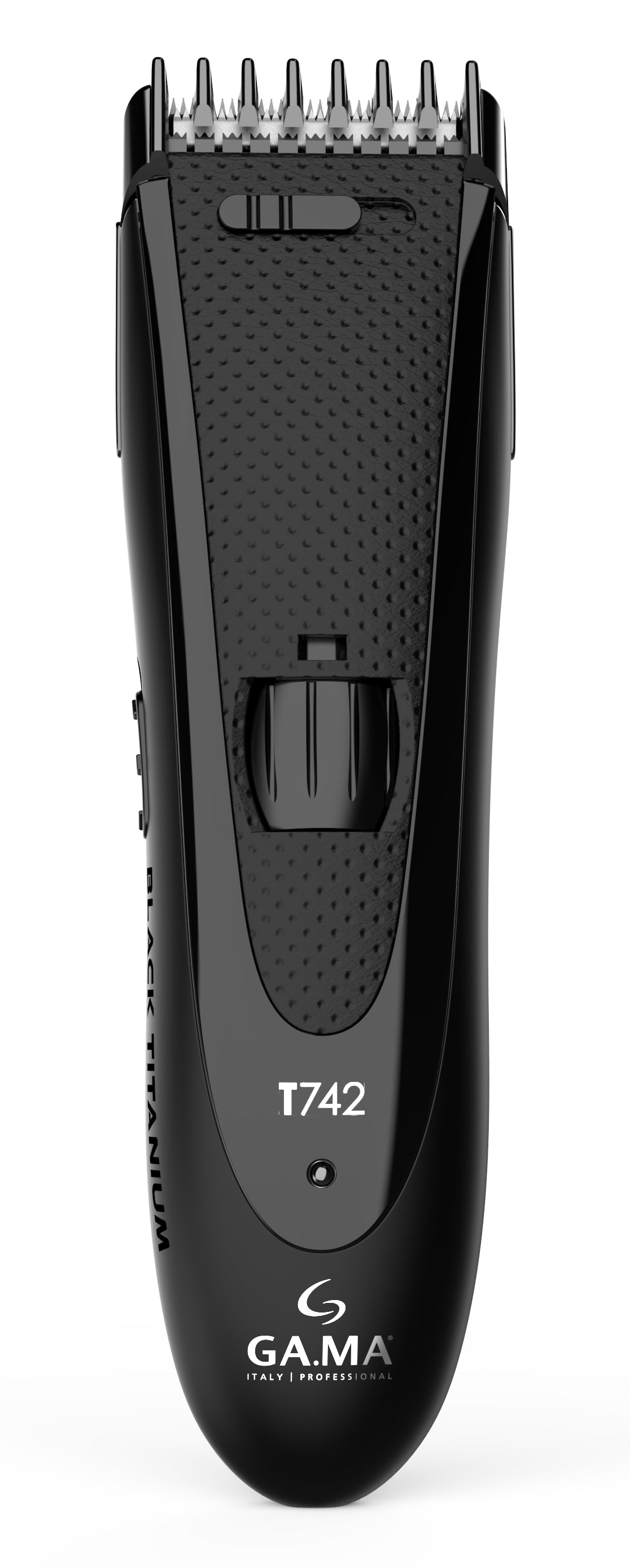 GA.MA Haarschneider T742 – Akku 45 min, 0,8–14,5 mm – Schwarz, Titanmesser
