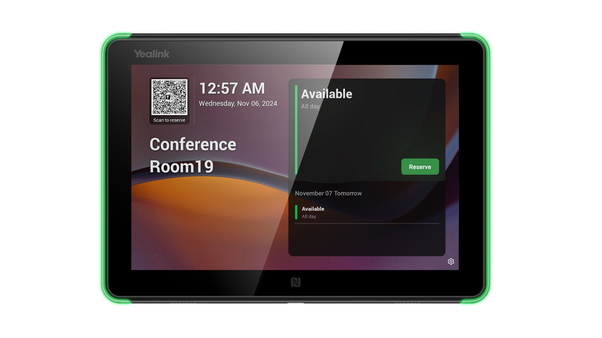 Yealink RoomPanel E2 – 8" Touchpanel – für Microsoft Teams
