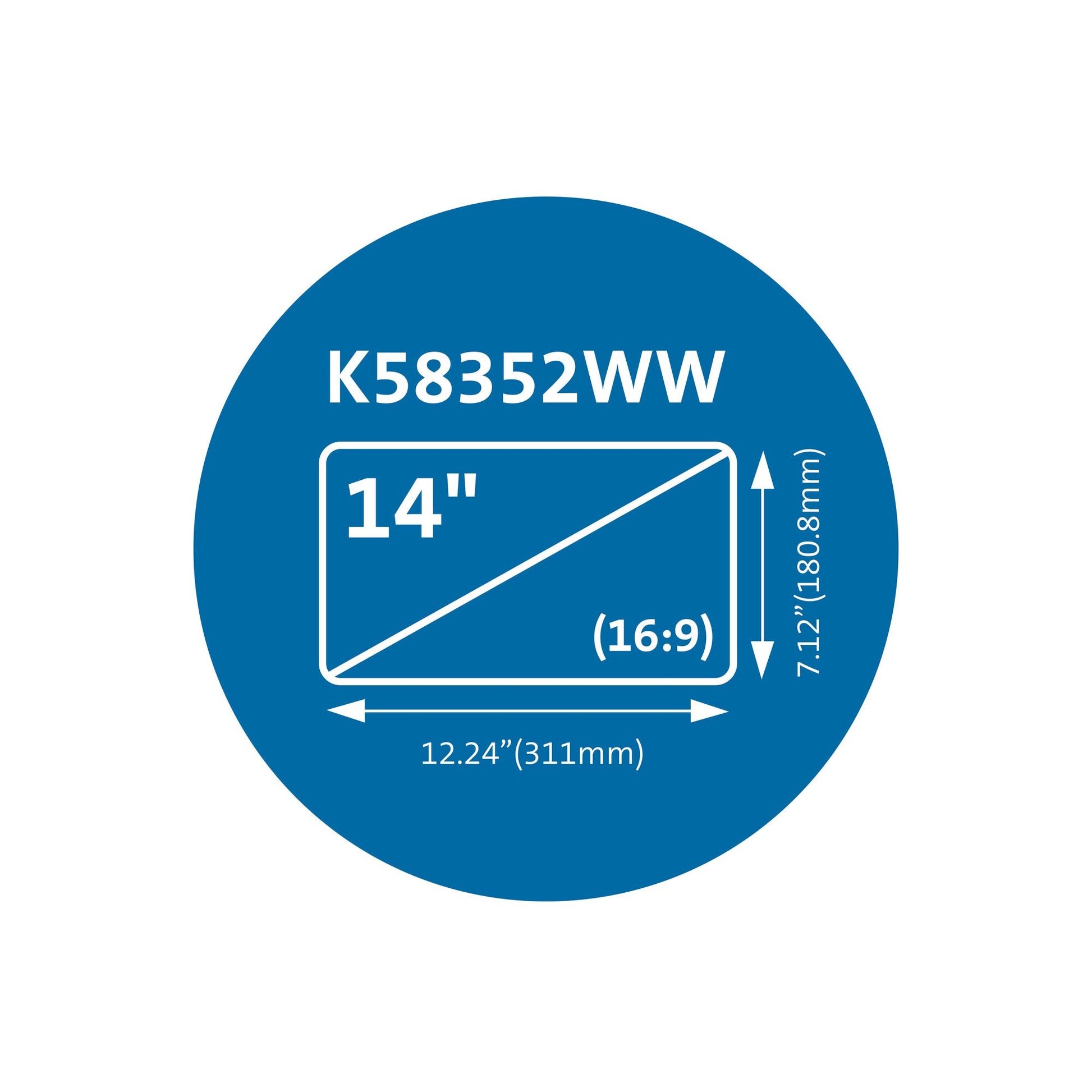 Kensington Displayschutz für 14" Laptops