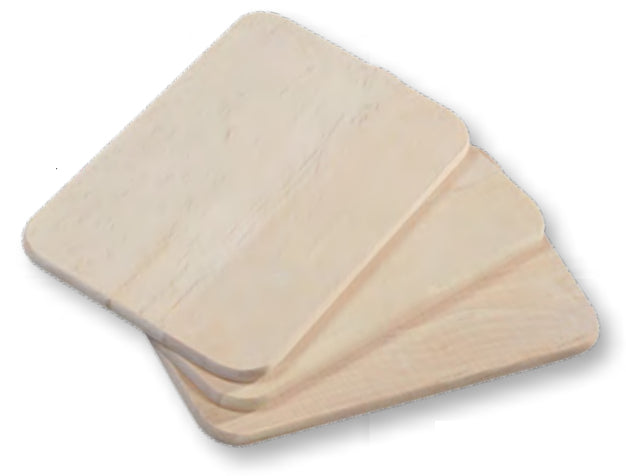 Kesper Schneidebrett 23 × 15 × 1 cm, Birke, Braun, 3-teilig