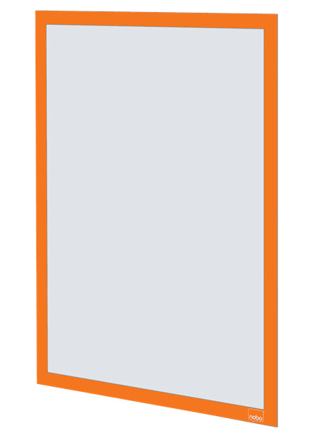 Nobo Selbstklebender Info-Rahmen – DIN A3 – orange – 2er Pack