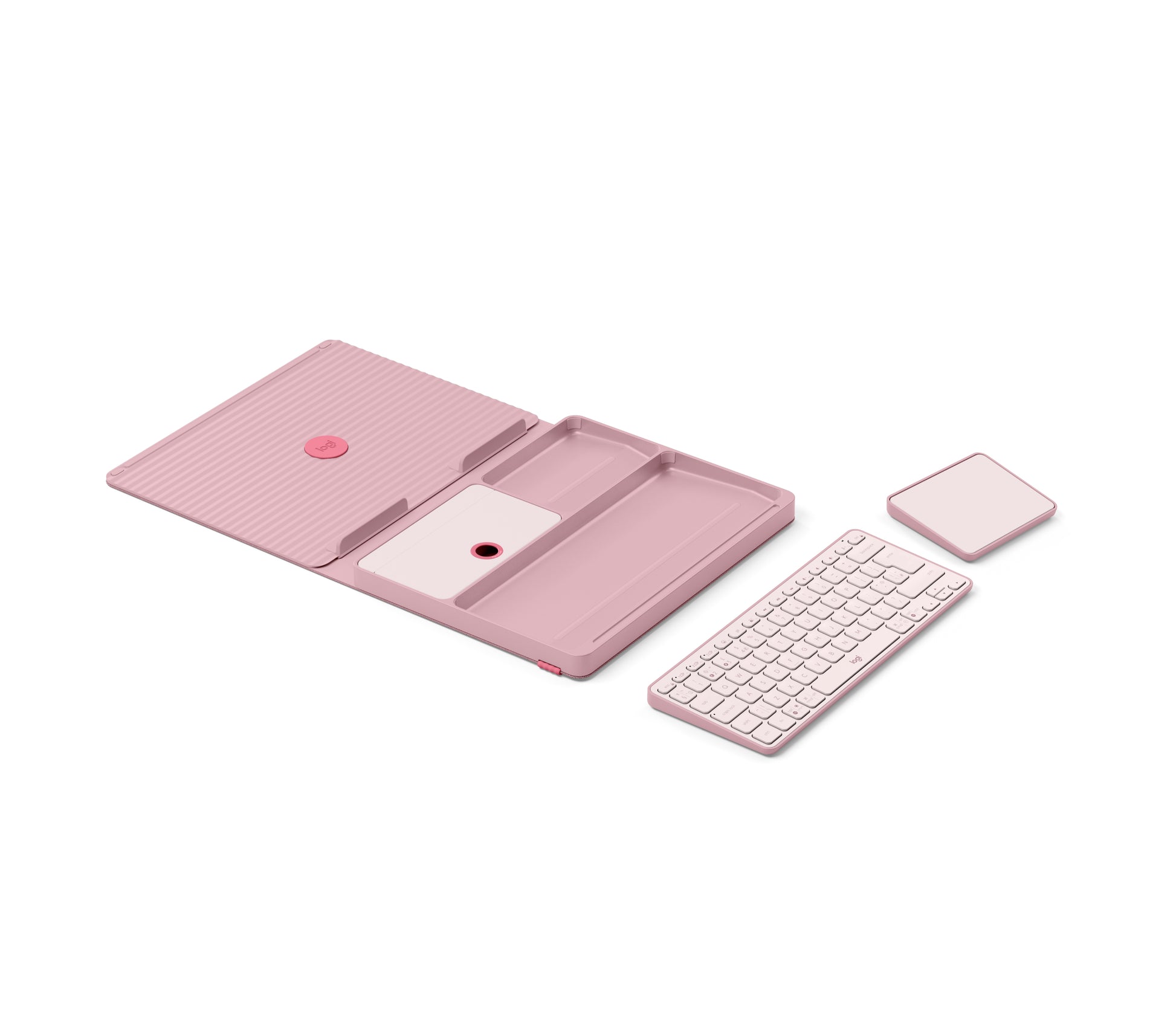 Logitech Tastatur, kabellos (Bluetooth), UK-Layout (EN), rosa