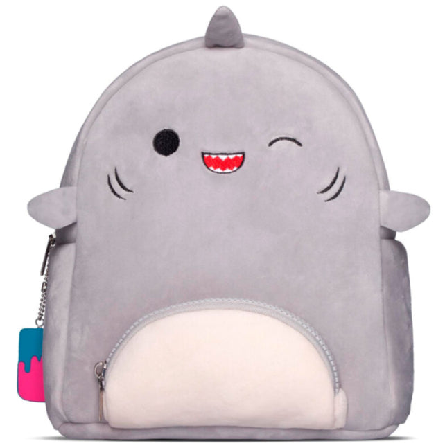 Squishmallows Kindergartenrucksack – 8 l, Plüsch, Hellgrau, Tiermotiv