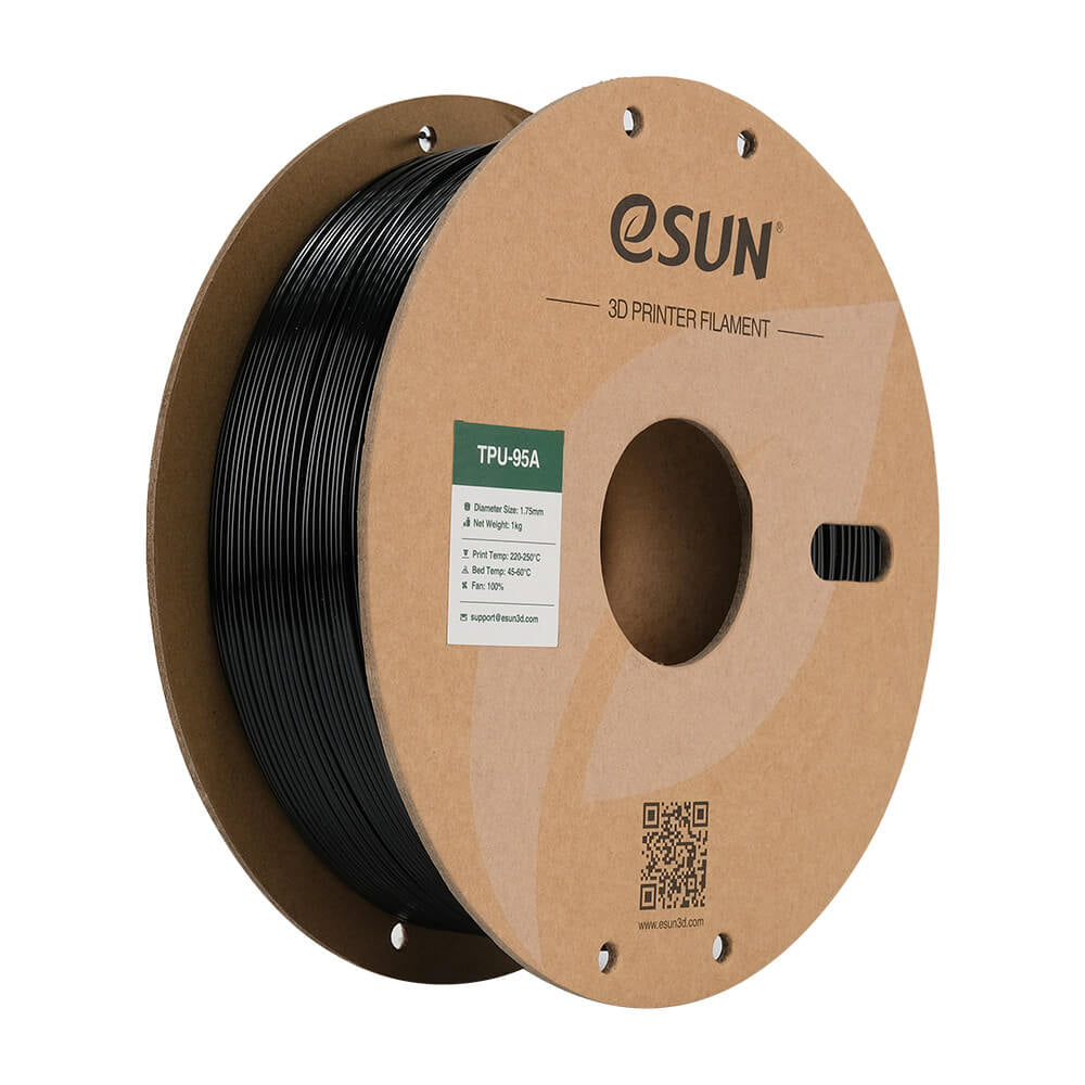 eSUN Filament TPU-95A – 1,75 mm, 1 kg – Schwarz