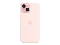Apple Backcover – für Apple iPhone 15 – rosa – Silikon, MagSafe-kompatibel