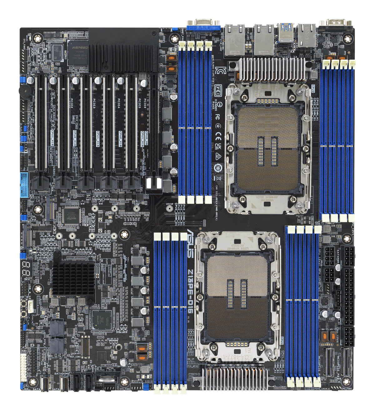 ASUS Z13PE-D16/ASMB11 – Mainboard – LGA 4677, Intel C741, E-ATX, 16×DDR5