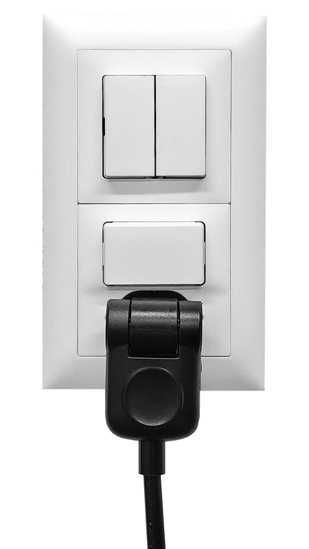 Steffen Verlängerungskabel – T12–T13, 5 m, 3×1 mm², Schwarz