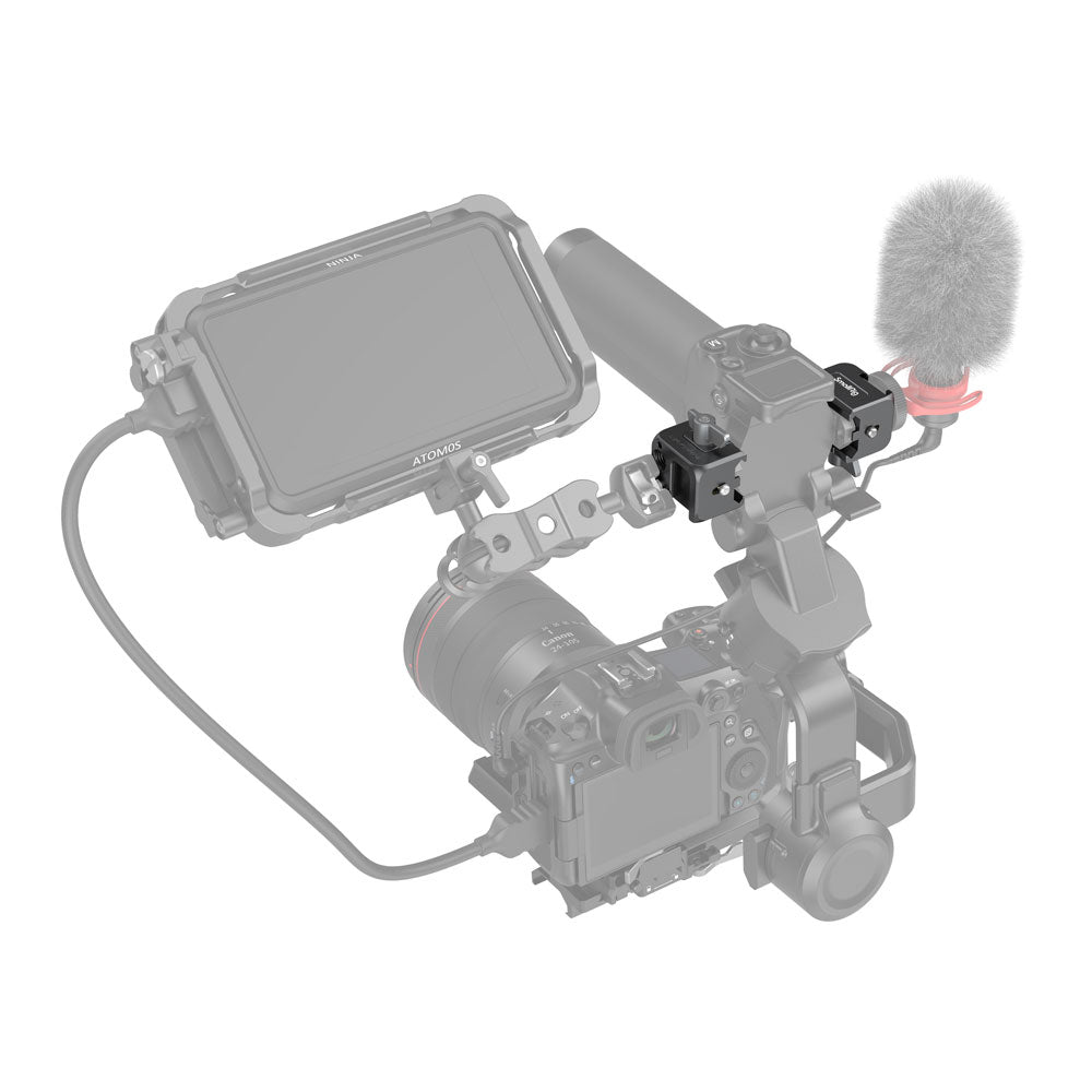 SmallRig Halterung 3025 – 33,5 × 38 × 25 mm – Aluminiumlegierung, Schwarz – für RS 3, RS 4, RS 2 und andere